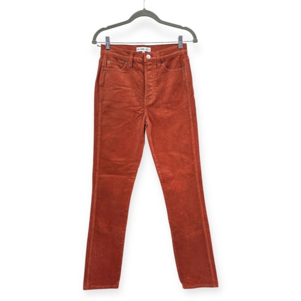 RE/DONE High Rise Ankle Crop Double Needle Rust -  Size 26‎ (Sample)